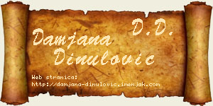 Damjana Dinulović vizit kartica
